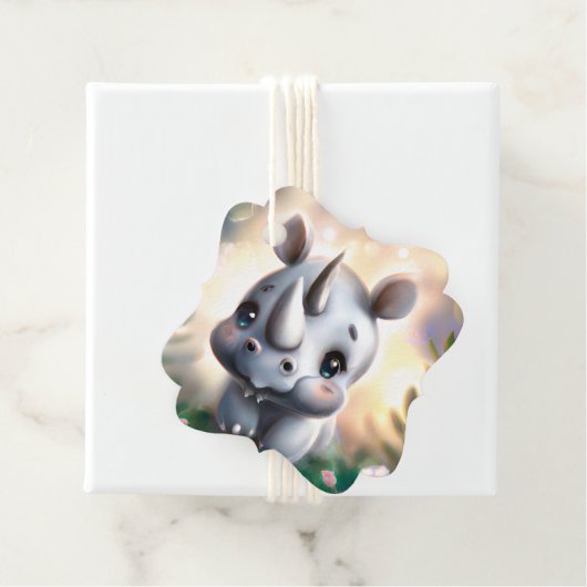 愛らしいベビーリノギフトラベル フェイバータグ (インサイチュ)