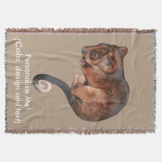 愛らしいベビーリングテールポッサム（オーストラリア） スローブランケット (正面)