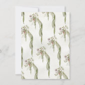 愛らしいベビーレッドパンダベアーベイビーシャワー 招待状 (裏面)