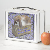 愛らしいベビーロプバニーオンヘイベール メタルランチボックス (インサイチュ)