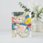 愛らしいベビー初の復活祭 ポストカード (スタンド正面)