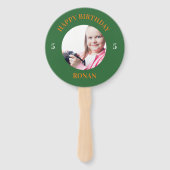 愛らしいベビー恐竜のパーティー ハンドファン (裏面)