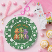 愛らしいベビー恐竜のパーティー ペーパープレート (パーティー)