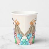 愛らしいベビー恐竜の誕生日パーティー 紙コップ (右)