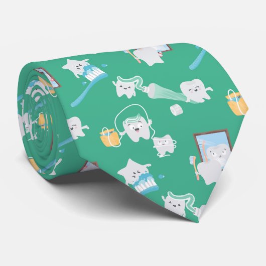 愛らしいベビー歯歯科医院歯科医 ネクタイ (ロール)