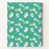 愛らしいベビー歯歯科医院歯科医 ノートブック (裏面)