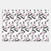 愛らしいベビー牛コーディネートセット ラッピングペーパーシート (正面)