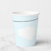 愛らしいベビー物干しボーイ赤ちゃんシャワー 紙コップ (裏面)