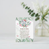 愛らしいベビー象の本の詩の要求カード エンクロージャーカード (スタンド正面)