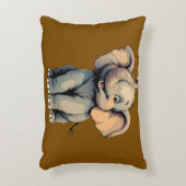愛らしいベビー象 アクセントクッション (正面(垂直))