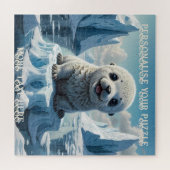 愛らしいベビー遊シールアップの北極海 ジグソーパズル (横)