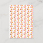 愛らしいベビー鹿おむつラッフルチケット エンクロージャーカード (裏面)