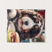 愛らしいベルナードルアットザディナー タペストリー (正面(横))