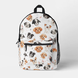愛らしいペット柄バックパック プリントバックパック