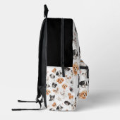 愛らしいペット柄バックパック プリントバックパック (左)
