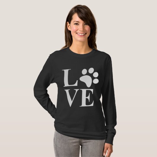 愛らしいペット 愛する動物好き Tシャツ (正面フル)