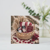 愛らしいペンギンとバラ妊娠の発表 シーズンカード (スタンド正面)