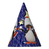 愛らしいペンギンのオーナメントのクリスマスの楽園 パーティーハット (右)