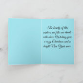 愛らしいペンギンのクリスマスカード サンキューカード (内部)