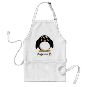 愛らしいペンギンのパーソナライズなエプロン スタンダードエプロン