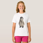 愛らしいペンギンの雛 Tシャツ (正面フル)