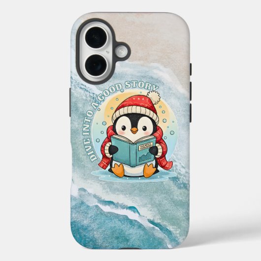 愛らしいペンギンのiPhone 16タフアーマー Case-Mate iPhoneケース (裏面)