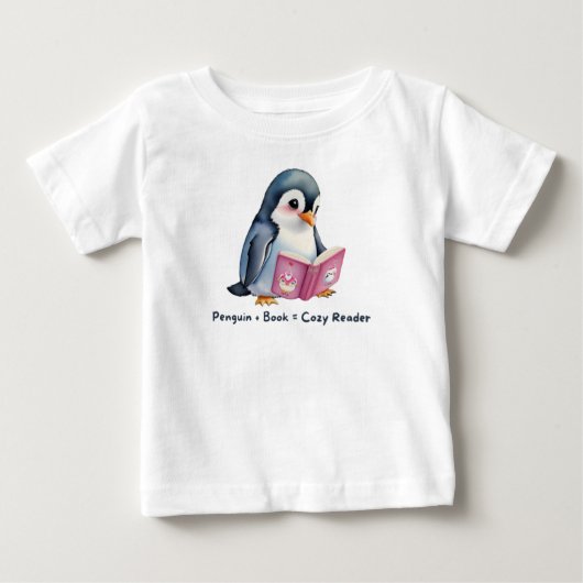愛らしいペンギンのTシャツ ベビーTシャツ (正面)