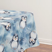 愛らしいペンギン冬の赤ちゃんシャワーテーブルクロス テーブルクロス (インサイチュ)