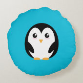 愛らしいペンギン枕 ラウンドクッション (裏面)