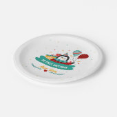 愛らしいペンギン1歳の誕生日紙プレート ペーパープレート (アングル)