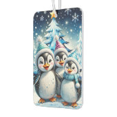 愛らしいペンギン3羽 カーエアーフレッシュナー (左)