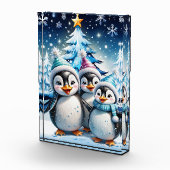 愛らしいペンギン3羽 フォトブロック (右)