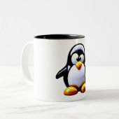 愛らしいペンギン ツートーンマグカップ (正面左)