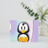 愛らしいペンギン ポストカード (スタンド正面)