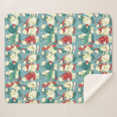 愛らしいホッキョクグマ シェルパブランケット (正面(横))