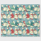 愛らしいホッキョクグマ ラッピングペーパー (フラット)