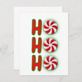 愛らしいホホホホクリスマスノートカード ノートカード (正面/裏面)