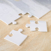 愛らしいホリデークリスマス格言 ジグソーパズル (側面)