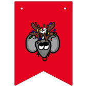 愛らしいホリデークリッター付きクリスマスバナー バンティングフラッグ (第2の旗)