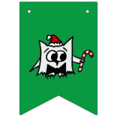 愛らしいホリデークリッター付きクリスマスバナー バンティングフラッグ (第1の旗)