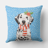 愛らしいホリデーダルマチアンパピーピロー クッション (裏面)