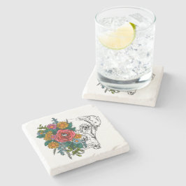 愛らしいボクサーのドッグコースター ストーンコースター