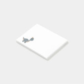 愛らしいボホグレイ恐竜 ポストイット (アングル)