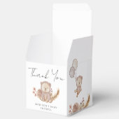 愛らしいボホボタニカル甘いクマ赤ちゃんシャワー フェイバーボックス (オープン)