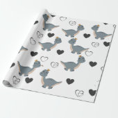 愛らしいボホー恐竜パーティー ラッピングペーパー (アンロールド)