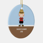 愛らしいボーイレンジャーオーナメント セラミックオーナメント (右)