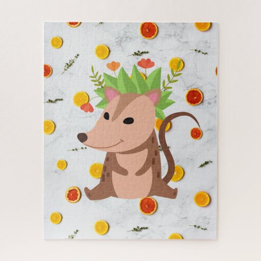 愛らしいポッサムオポッサムパズル有袋動物 ジグソーパズル (縦)