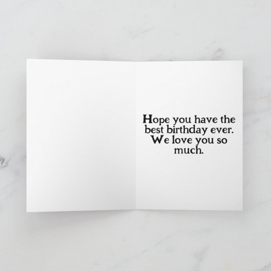 愛らしいポーズベビーキッテンイラストレーション カード (内部)