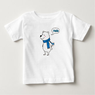 愛らしいポーラーベアのベビーシャワー、とってもスウィートで愛に満ちて ベビーTシャツ