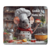 愛らしいマウスシェフのカッティングボード カッティングボード (正面)